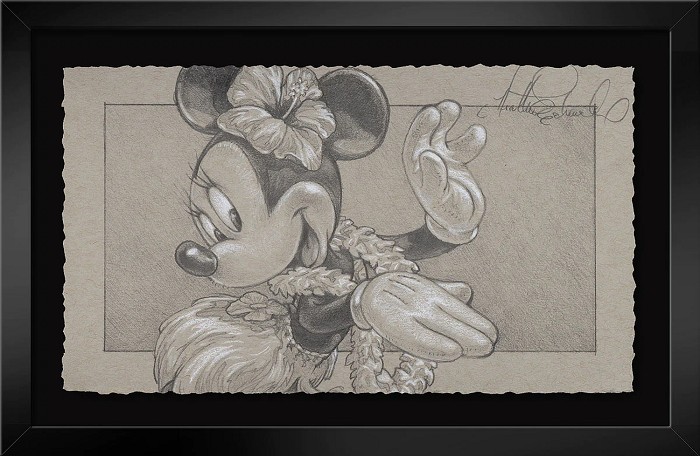 Heather Edwards When I'm Ready Framed From Hawaiian Holiday Graphite Hand Deckled Giclee on Paper