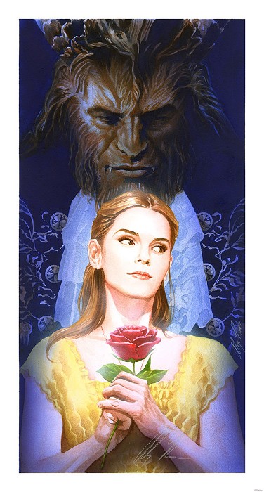 Alex Ross Disney La Belle Et La Bete From Beauty and The Beast Lithograph