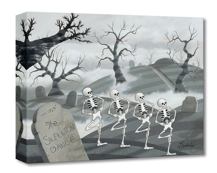 Michael Prozenza The Skeleton Dance Gallery Wrapped Giclee On Canvas