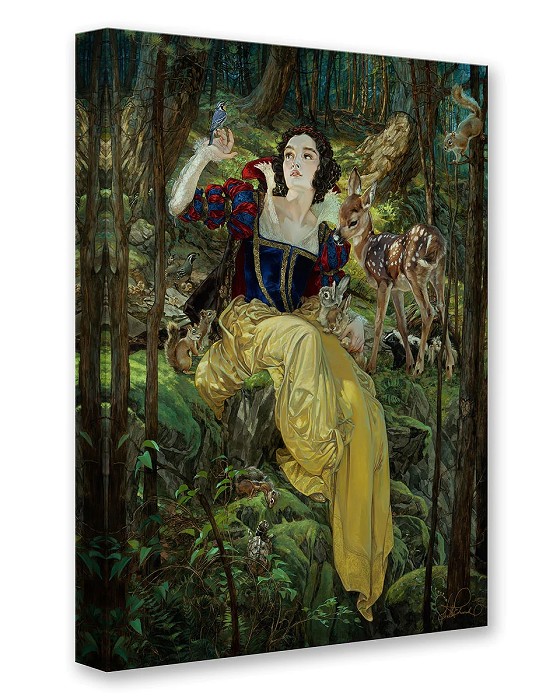 Heather Edwards With a Smile and a Song from Snow White and the Seven Dwarfs Giclee On Canvas