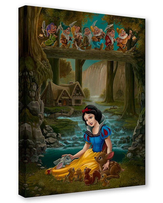 Jared Franco Snow White's Sanctuary Giclee On Canvas