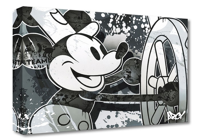 Arcy Steamboat Willie Gallery Wrapped Giclee On Canvas