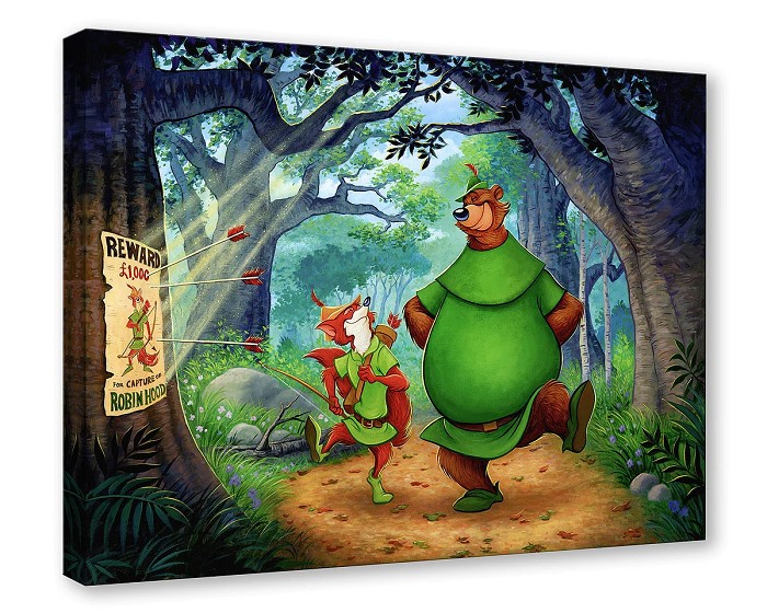 Tim Rogerson Stroll Through Sherwood Forest Giclee On Canvas
