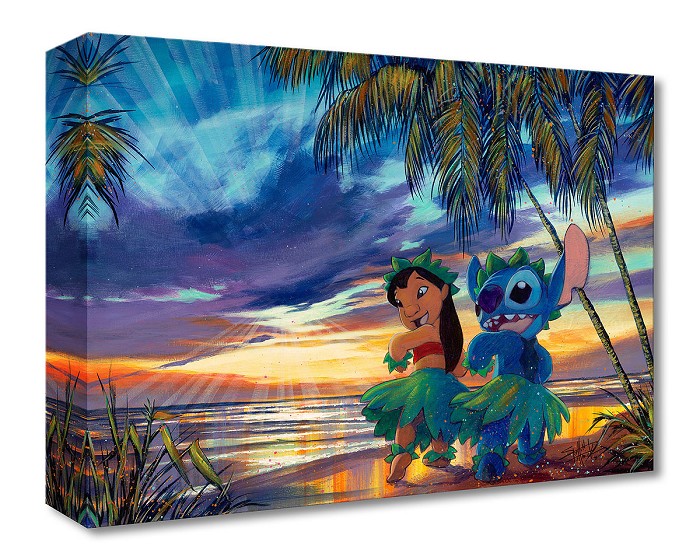 Stephen Fishwick Sunset Salsa From Lilo and Stitch Gallery Wrapped Giclee On Canvas