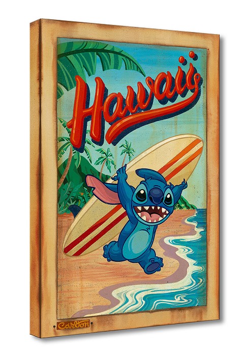 Trevor Carlton Surf's Up! From Hawaiian Holiday Giclee On Canvas