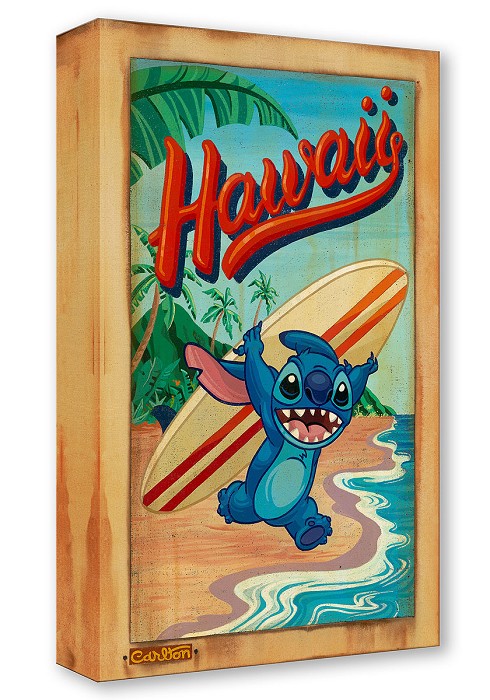 Trevor Carlton Surf's Up! From Hawaiian Holiday Gallery Wrapped Giclee On Canvas