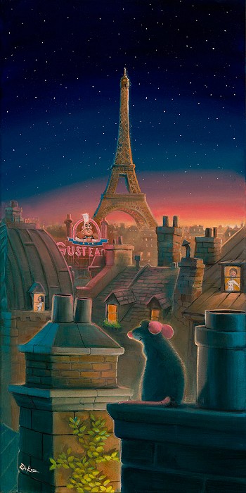 Rob Kaz  A Taste of Paris From Ratatouille Giclee On Canvas