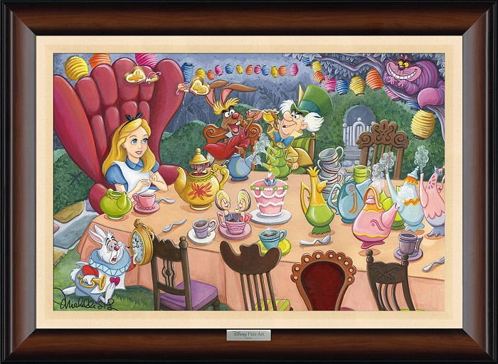 Michelle St Laurent Tea Time in Wonderland Giclee On Canvas