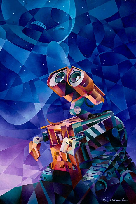 Tom Matousek Wall E's Wish Giclee On Canvas