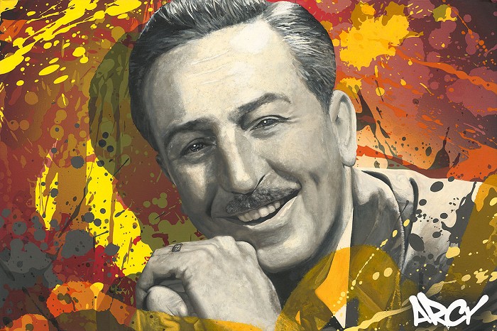 Arcy Walt Disney Hand-Embellished Giclee on Canvas