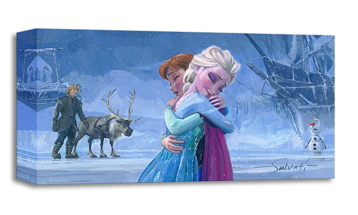 Jim Salvati The Warmth of Love From The Movie Frozen Gallery Wrapped Giclee On Canvas