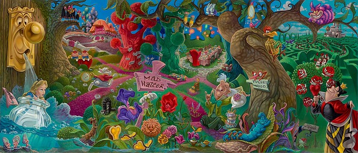 Jared Franco Wonderland Hand-Embellished Giclee on Canvas