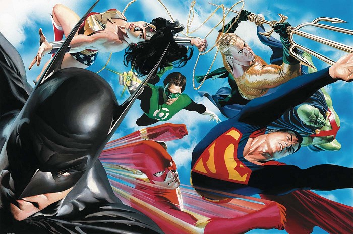 Alex Ross Liberty and Justice Giclee On Canvas