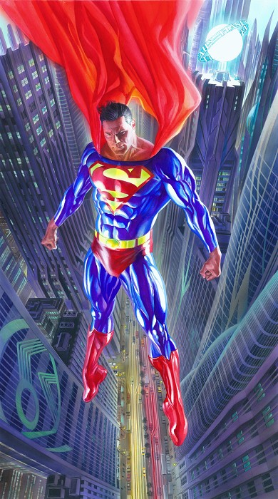 Alex Ross Superman Man of Tomorrow ~ oversized international edition Giclee On Canvas Artist Proof