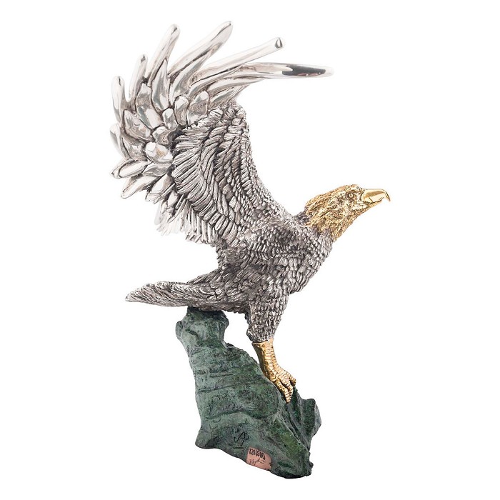 Dargenta Silver Bald Eagle Statue 