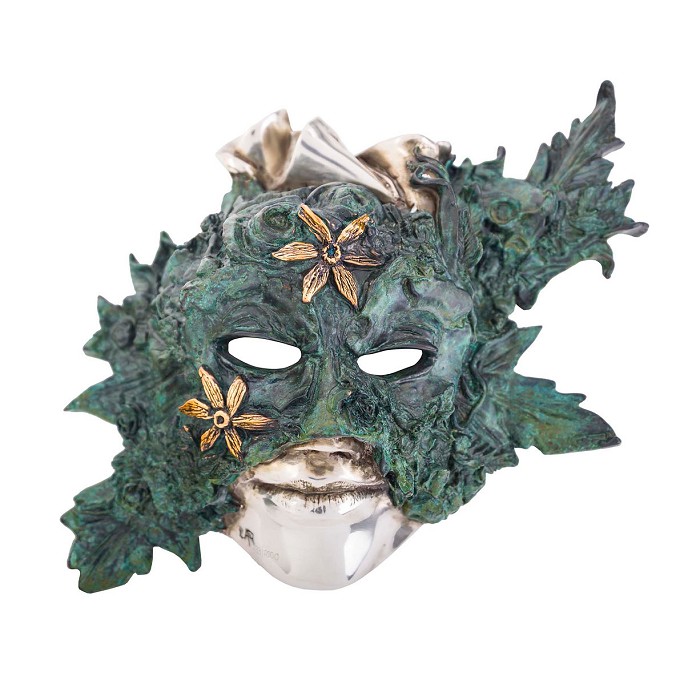 Dargenta Calla Lilies Mask Sculpture 