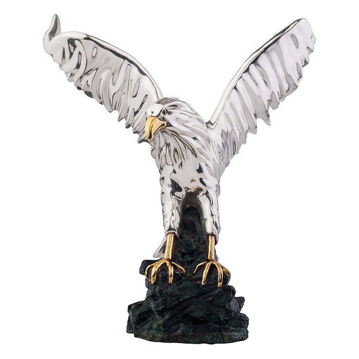 Dargenta Silver Eagle Statue - Taking Flight 