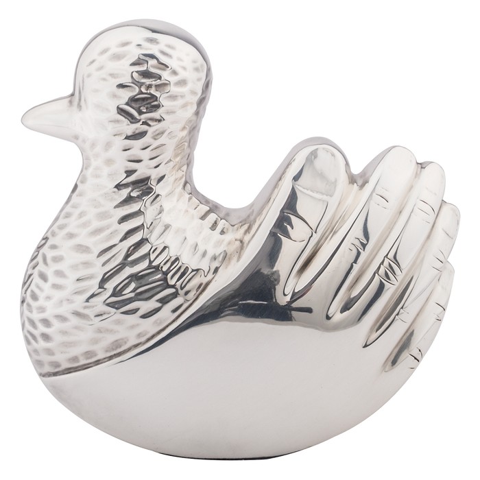 Dargenta Silver Duck Sculpture - Canauhtli 