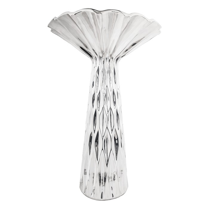 Dargenta Open Architecture Silver Flower Vase 