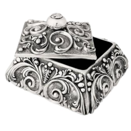 Dargenta Large Rounded Square Jewelry Box 