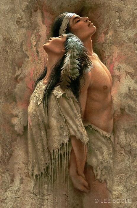 Lee Bogle Eternal Soul Mates Giclee On Canvas