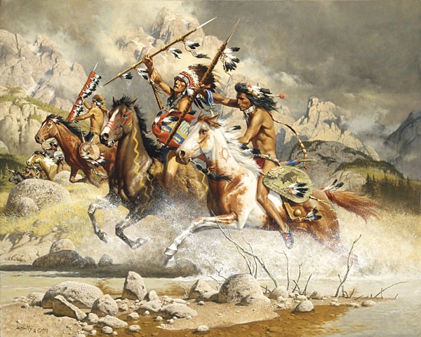 Frank McCarthy Cheyenne SMALLWORK EDITION ON Canvas