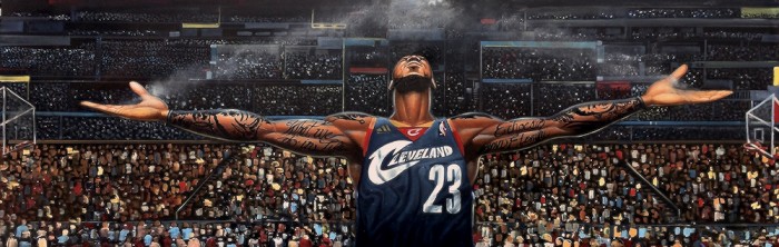 Frank Morrison THE RETURN OF THE KING LEBRON JAMES Giclee On Canvas Artist Proof