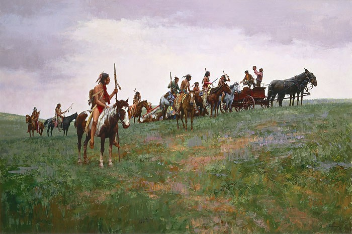 Howard Terpning Whiskey Smugglers Giclee On Paper