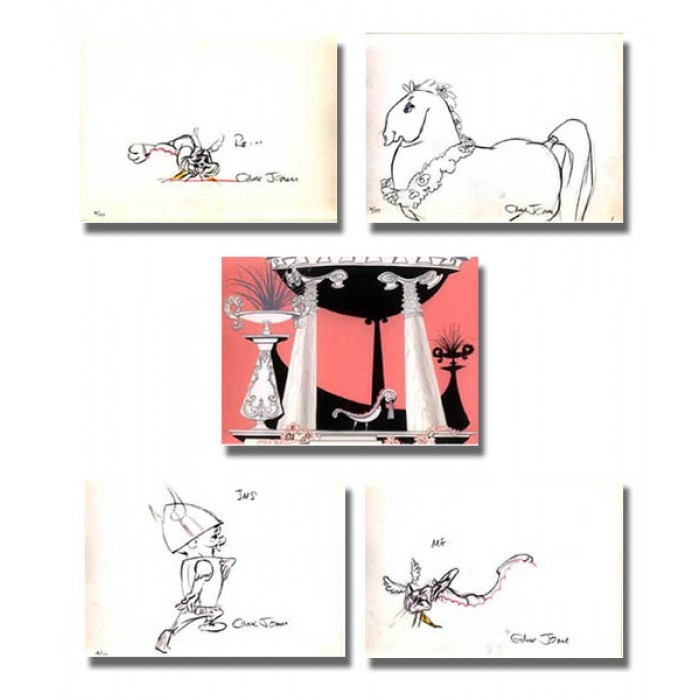 Chuck Jones Whats Opera Doc? Layout Portfolio II Giclee On Paper