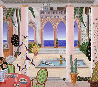 Thomas McKnight Villa Flora Limited Edition Fine Art