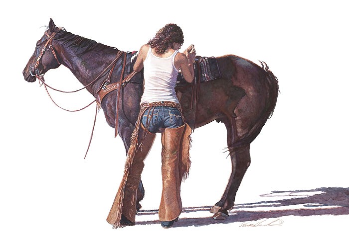 Steve Hanks Saddling Up 