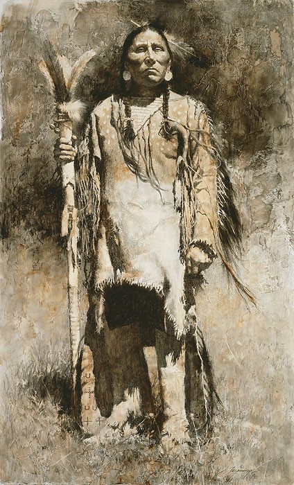 Howard Terpning COUNCIL MEDIATOR Giclee On Paper