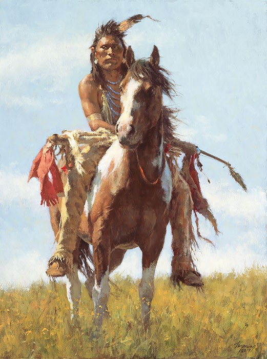 Howard Terpning DO NOT DISTURB Giclee On Canvas Artist Proof Limited