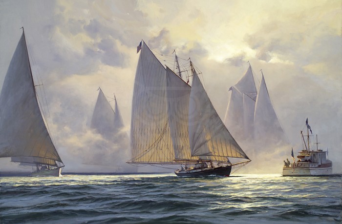 Don Demers Foggy Start Giclee On Canvas