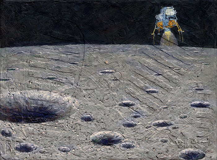 Alan Bean Armstrong Heads Beyond the Boulders Giclee On Canvas