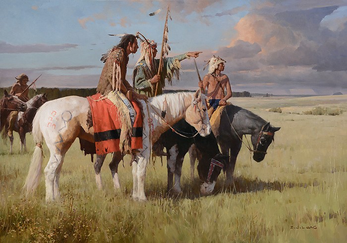 Z.S.  Liang In Quest of the Cree Giclee On Canvas