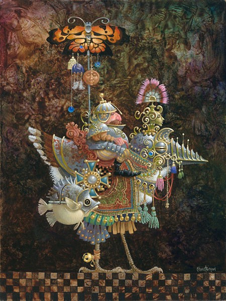 James Christensen Butterfly Knight SMALLWORK CANVAS EDITION Giclee On Canvas