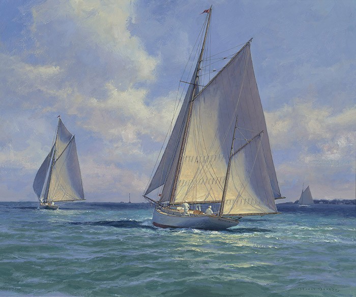 Don Demers Yawl Flaneur Giclee On Canvas