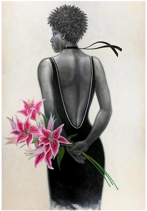 Gilbert Young BLACK & BEAUTIFUL Giclee On Paper