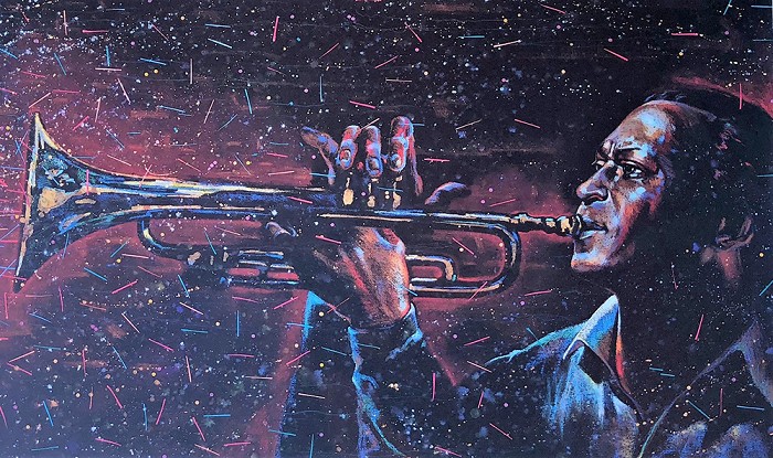 Gilbert Young Color of Jazz Giclee On Paper