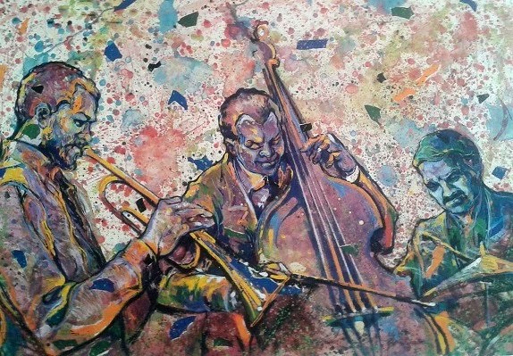 Gilbert Young Jazz Giclee On Paper