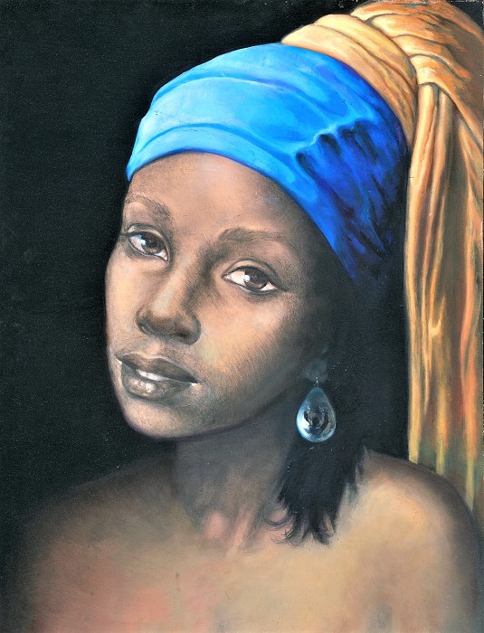 Gilbert Young As I See It: Pearl Earring Giclee On Canvas