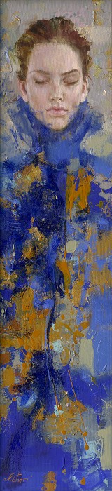 Irene Sheri Belle Hand-Embellished Giclee on Canvas