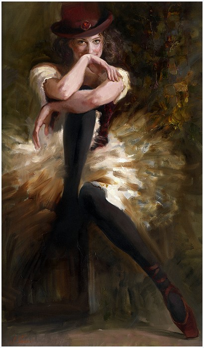 Irene Sheri Let's Dance Hand-Embellished Giclee on Canvas