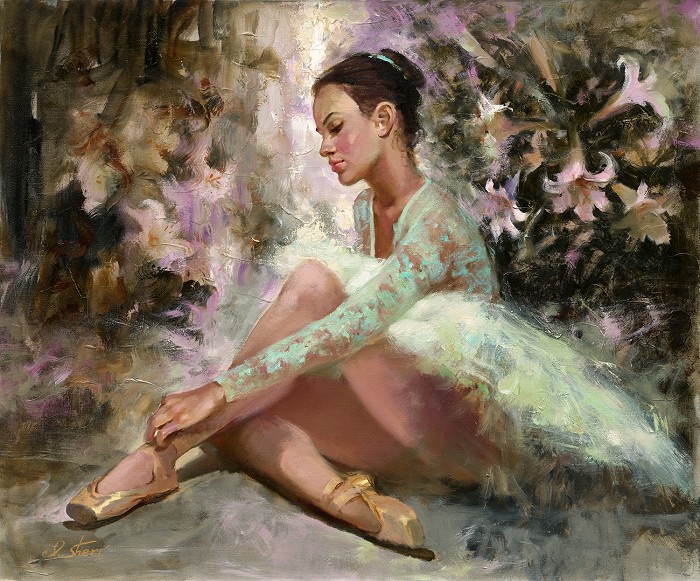 Irene Sheri Dreams Of Glory Hand-Embellished Giclee on Canvas