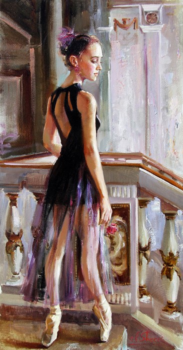 Irene Sheri Encore Hand-Embellished Giclee on Canvas