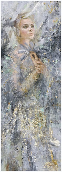 Irene Sheri Faith Hand-Embellished Giclee on Canvas