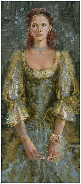 Irene Sheri Glory Hand-Embellished Giclee on Canvas