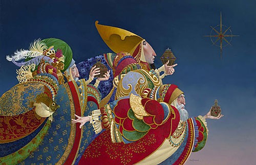 James Christensen WE THREE KINGS Canvas