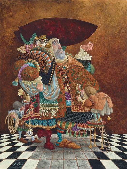 James Christensen A Lawyer More than Adequately Attired in Fine Print ANNIVERSARY EDITION ON Canvas